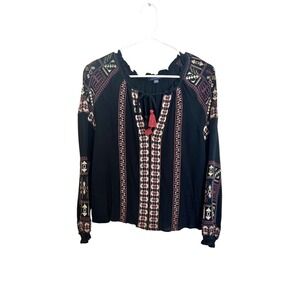 American Eagle Embroidered Blouse - Size Small, Peasant,‎ boho